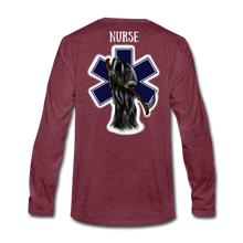 Load image into Gallery viewer, Nurse Long Sleeve - heather burgundy
