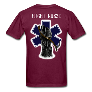 Flight Nurse Short Sleeve - burgundy