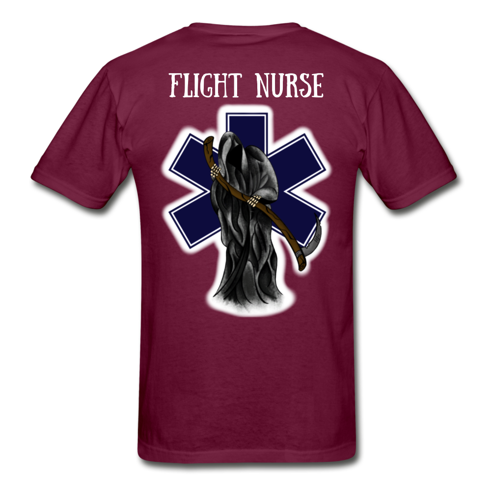 Flight Nurse Short Sleeve - burgundy