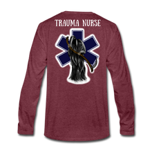 Load image into Gallery viewer, Trauma Nurse Long Sleeve - heather burgundy
