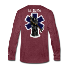 Load image into Gallery viewer, ER Nurse Long Sleeve - heather burgundy
