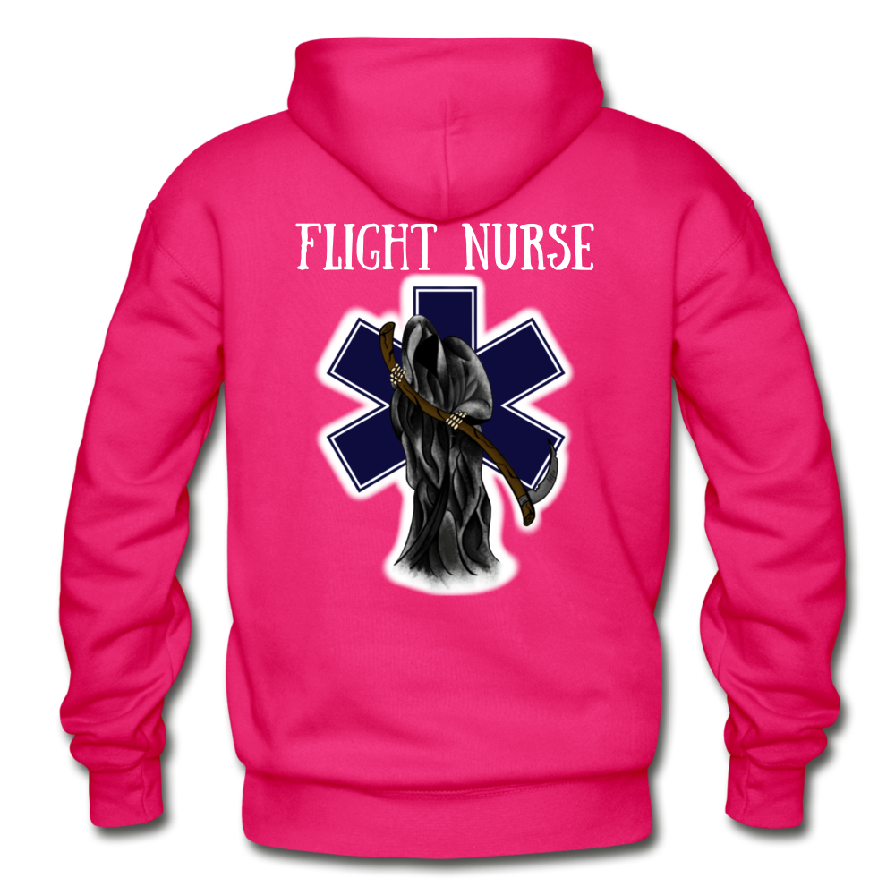 Flight Nurse Hoodie - fuchsia