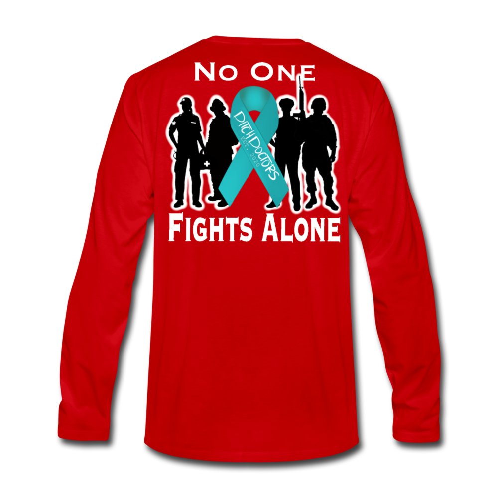 PTSD - Fight Together Long Sleeve - red