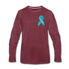 Load image into Gallery viewer, PTSD - Fight Together Long Sleeve - heather burgundy
