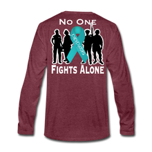 Load image into Gallery viewer, PTSD - Fight Together Long Sleeve - heather burgundy
