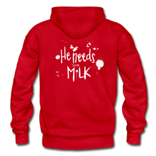 Load image into Gallery viewer, He Needs Some Milk Hoodie - red
