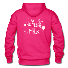 Load image into Gallery viewer, He Needs Some Milk Hoodie - fuchsia
