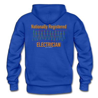 Nationally Registered Electrician Hoodie - royal blue