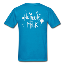 Load image into Gallery viewer, He Needs Some Milk Short Sleeve - turquoise
