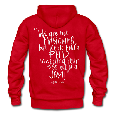 Doc Olds PhD Hoodie - red