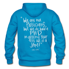 Load image into Gallery viewer, Doc Olds PhD Hoodie - turquoise
