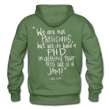 Load image into Gallery viewer, Doc Olds PhD Hoodie - military green
