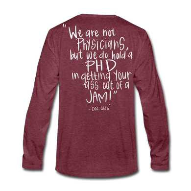 Doc Olds PhD Long Sleeve - heather burgundy