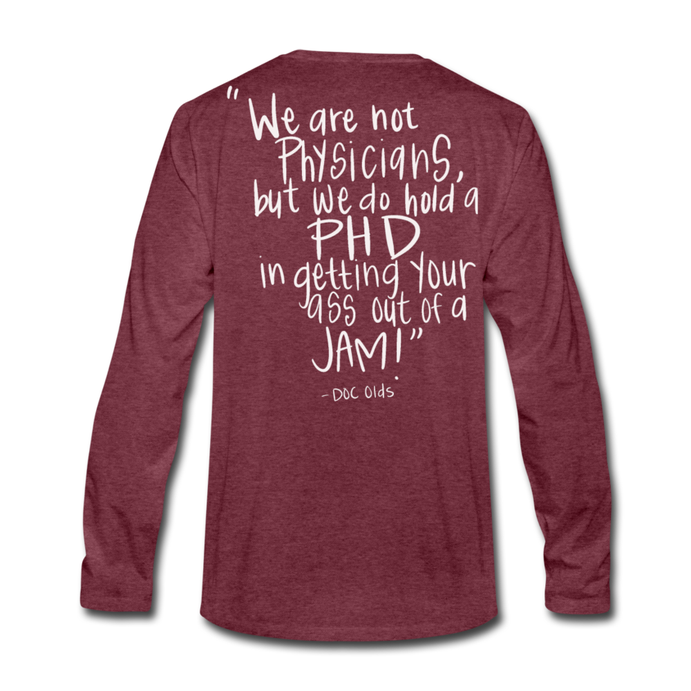 Doc Olds PhD Long Sleeve - heather burgundy