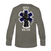 Load image into Gallery viewer, Ditch Doctor Reaper Logo Long Sleeve - asphalt gray
