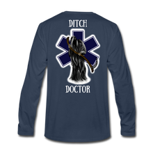 Load image into Gallery viewer, Ditch Doctor Reaper Logo Long Sleeve - navy
