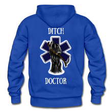 Load image into Gallery viewer, Ditch Doctor Reaper Logo Hoodie - royal blue
