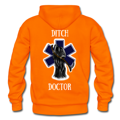 Ditch Doctor Reaper Logo Hoodie - orange