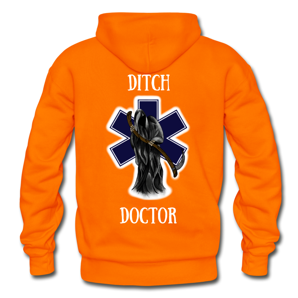 Ditch Doctor Reaper Logo Hoodie - orange