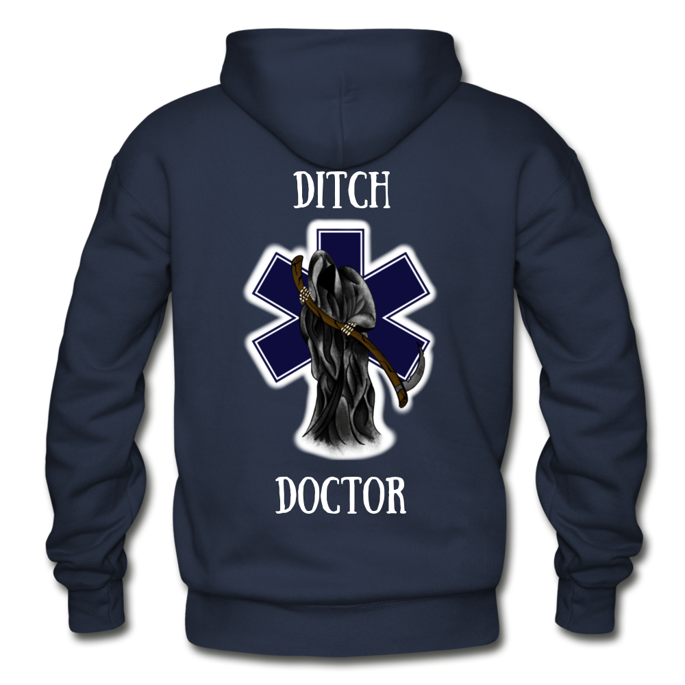 Ditch Doctor Reaper Logo Hoodie - navy