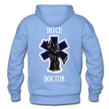 Load image into Gallery viewer, Ditch Doctor Reaper Logo Hoodie - carolina blue
