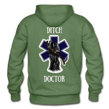 Load image into Gallery viewer, Ditch Doctor Reaper Logo Hoodie - military green
