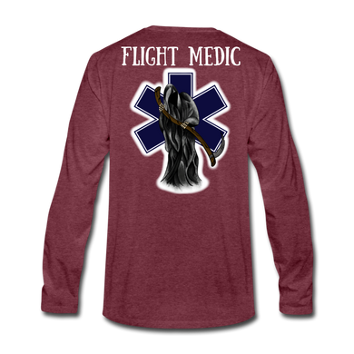 Flight Medic Long Sleeve - heather burgundy