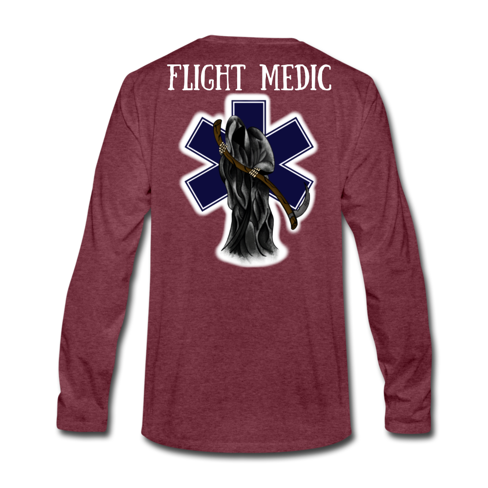 Flight Medic Long Sleeve - heather burgundy