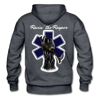 Racin' the Reaper Hoodie - charcoal gray