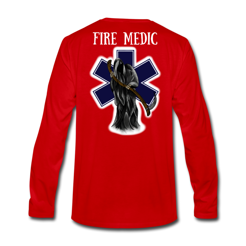 Fire Medic Long Sleeve - red