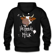 Load image into Gallery viewer, He Needs Some Milk Hoodie - black
