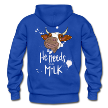 Load image into Gallery viewer, He Needs Some Milk Hoodie - royal blue
