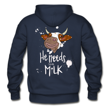 Load image into Gallery viewer, He Needs Some Milk Hoodie - navy
