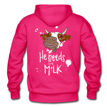 Load image into Gallery viewer, He Needs Some Milk Hoodie - fuchsia
