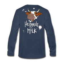 Load image into Gallery viewer, He Needs Some Milk Long Sleeve - navy
