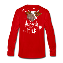 Load image into Gallery viewer, He Needs Some Milk Long Sleeve - red
