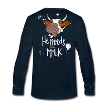 Load image into Gallery viewer, He Needs Some Milk Long Sleeve - deep navy
