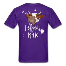 Load image into Gallery viewer, He Needs Some Milk Short Sleeve - purple
