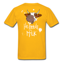 Load image into Gallery viewer, He Needs Some Milk Short Sleeve - gold
