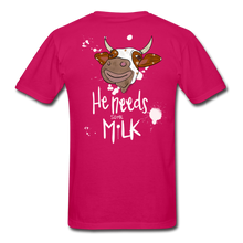 Load image into Gallery viewer, He Needs Some Milk Short Sleeve - fuchsia
