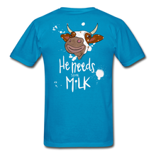 Load image into Gallery viewer, He Needs Some Milk Short Sleeve - turquoise
